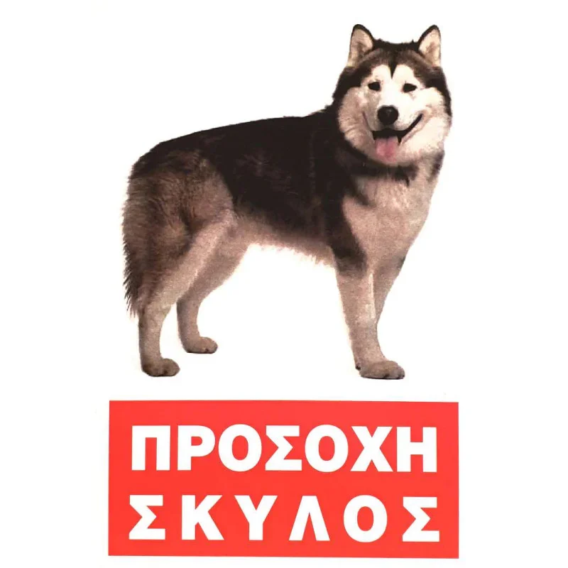 Φωτογραφία προϊόντος: Πινακίδα Προσοχή Σκύλος Νο.242