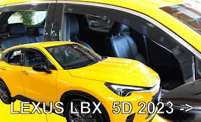 Φωτογραφία προϊόντος: Ανεμοθραυστες Για Lexus Lbx 5D 2023+ Σετ Αυτοκινητου Απο Ευκαμπτο Φιμε Πλαστικο Heko - 4 ΤΕΜ.