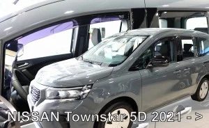 Φωτογραφία προϊόντος: Ανεμοθραυστες Για Nissan Townstar 5D 2021+ Σετ Αυτοκινητου Απο Ευκαμπτο Φιμε Πλαστικο Heko - 4 Τεμ