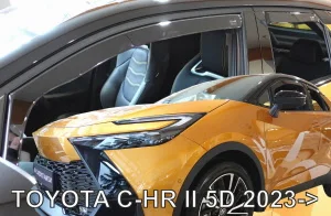 Φωτογραφία προϊόντος: Ανεμοθραυστες Για Toyota C-HR 5D 2023+ Ζευγαρι Απο Ευκαμπτο Φιμε Πλαστικο Heko - 2 Τεμ