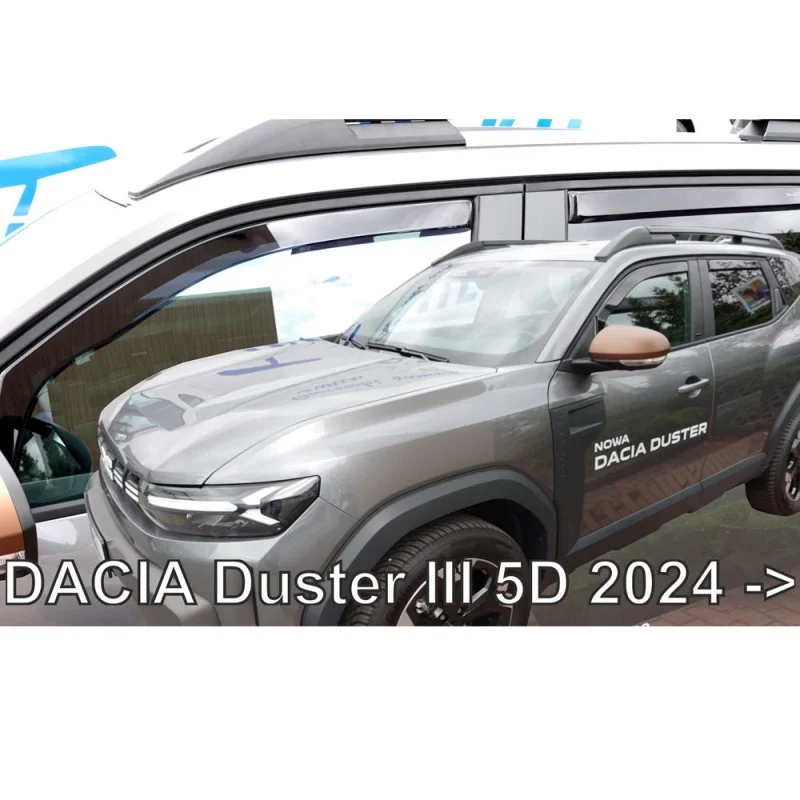 Φωτογραφία προϊόντος: ΑΝΕΜΟΘΡΑΥΣΤΕΣ ΓΙΑ DACIA DUSTER 5D 2024+ ΣΕΤ ΑΥΤΟΚΙΝΗΤΟΥ ΑΠΟ ΕΥΚΑΜΠΤΟ ΦΙΜΕ ΠΛΑΣΤΙΚΟ HEKO - 4 ΤΕΜ