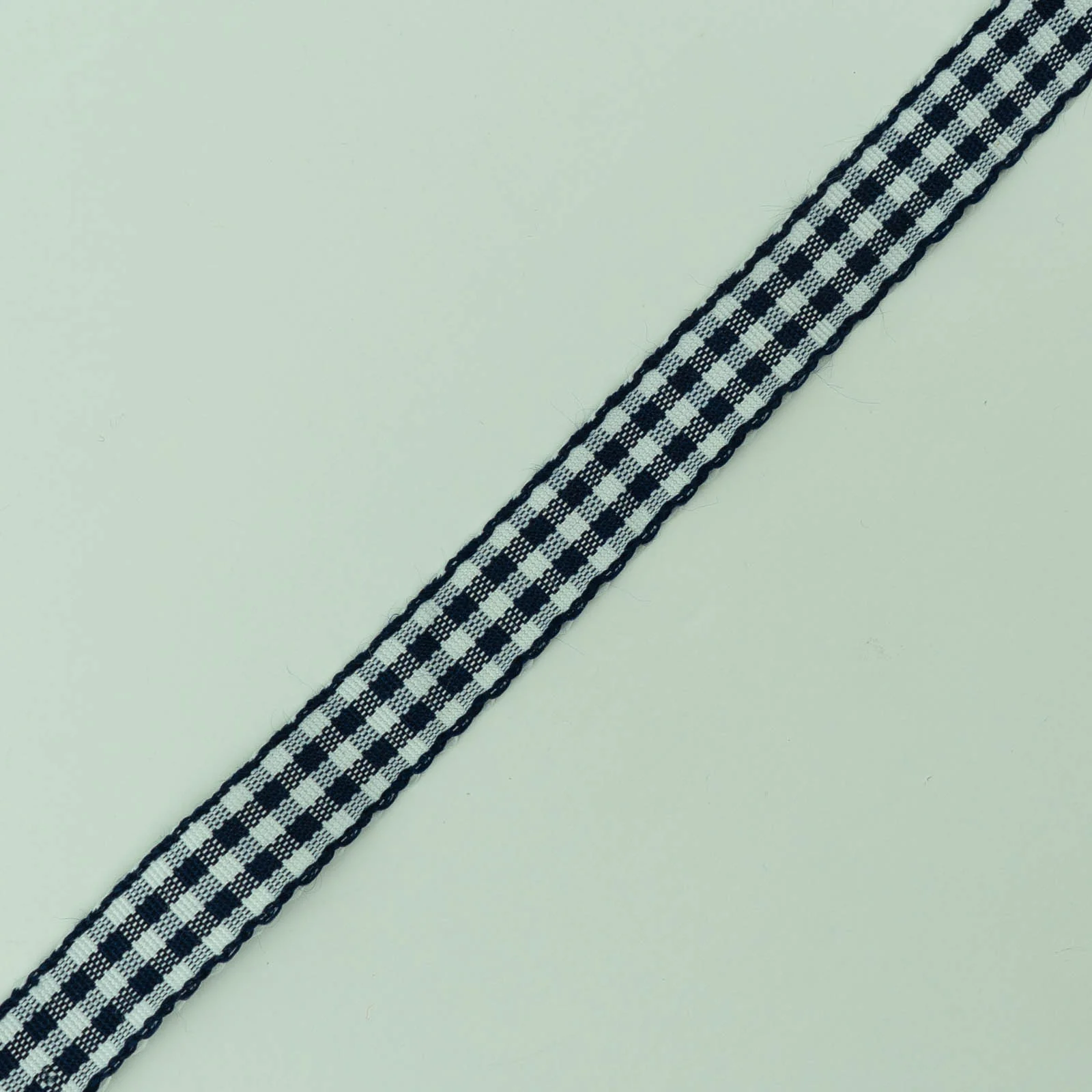 Φωτογραφία προϊόντος: Carreaux Ribbon Navy Blue - White 1.7 Cm