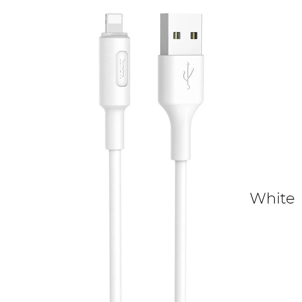 Φωτογραφία προϊόντος: HOCO Soarer charging data cable for Lightning 8-pin X25 white