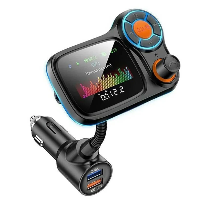 Φωτογραφία προϊόντος: FM Transmitter Αυτοκινήτου T831 με Bluetooth / USB TS03663