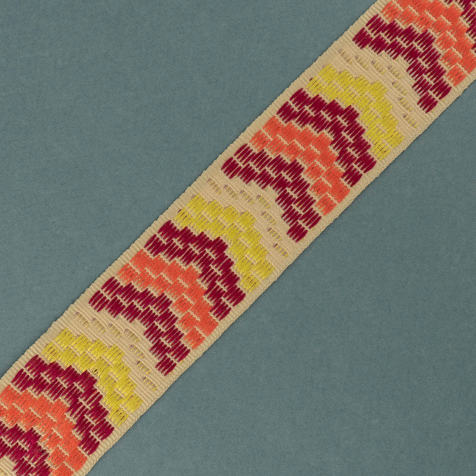 Φωτογραφία προϊόντος: Ribbon With Big Arrows Col. Fuchsia - Pink - Yellow - Ecru 4 Cm