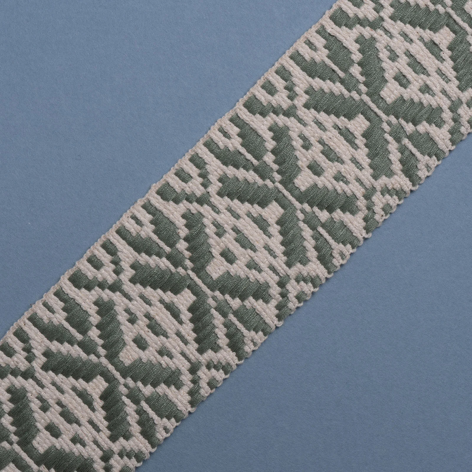 Φωτογραφία προϊόντος: Tape Belt Snow Flake Woven Ecru - Light Khaki 5 Cm