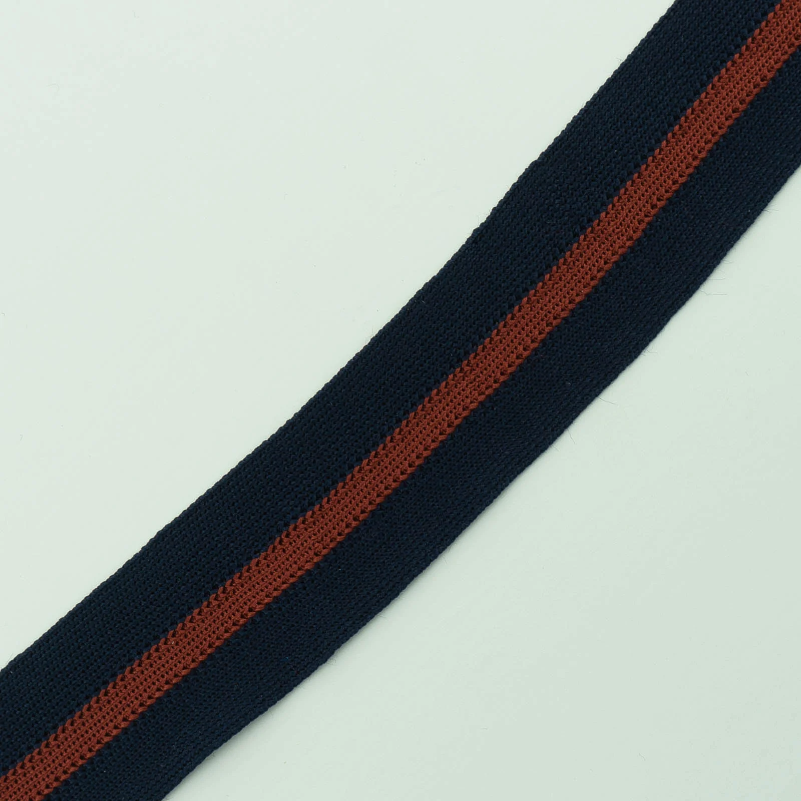 Φωτογραφία προϊόντος: Rib Tape Knitted Dark Blue - ceramide Center Elafi 3.5 Cm