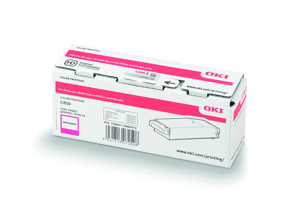 Φωτογραφία προϊόντος: OKI TONER MAGENTA C650 (6K)