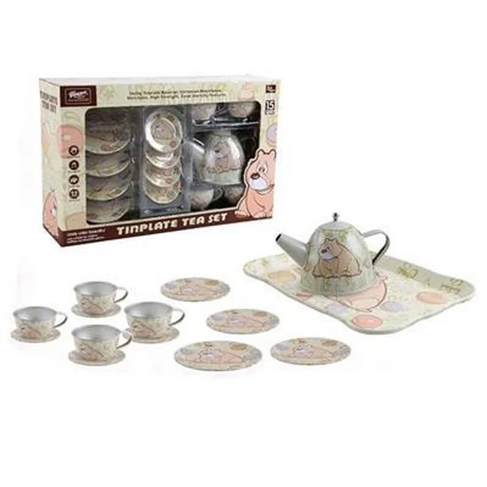 Φωτογραφία προϊόντος: Zita Toys Μεταλλικό Σετ Τσαγιού με Δισκάκι 15 τμχ
