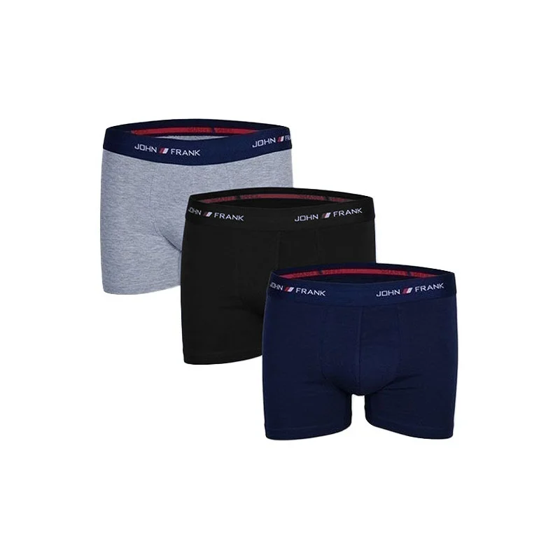Φωτογραφία προϊόντος: Ανδρικό Boxer 3pack John Frank JF3B08 Πολύχρωμο