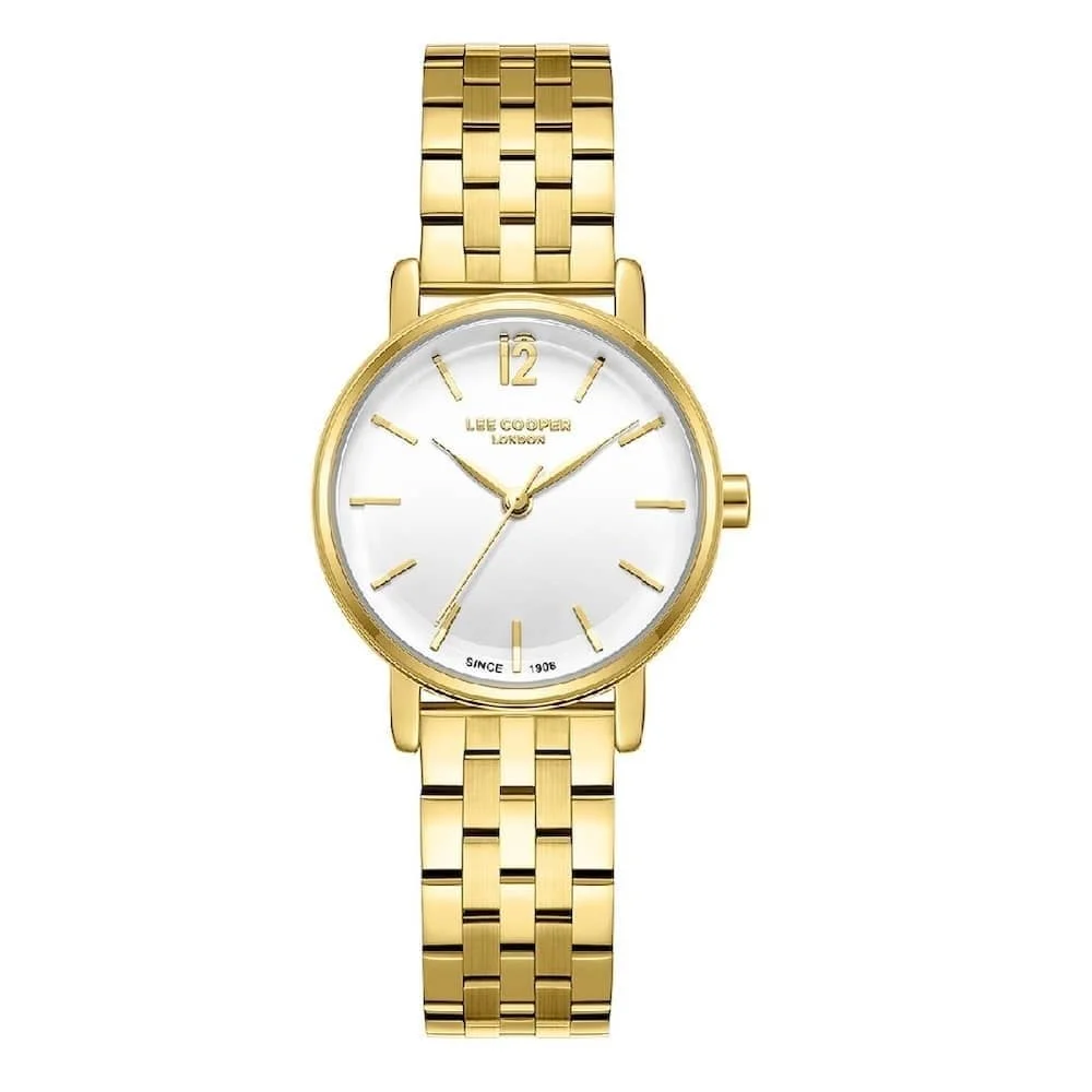 Φωτογραφία προϊόντος: Lee Cooper Watches Lee Cooper 8297 Women's Watch Gold Metallic Bracelet LC08297.130