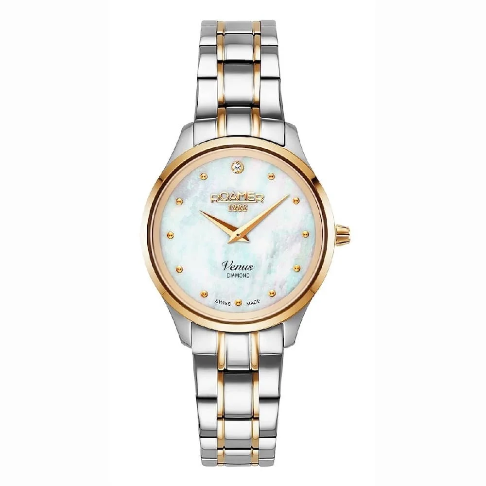 Φωτογραφία προϊόντος: Roamer Venus Diamonds Women's Watch Two Tone Stainless Steel Bracelet 601857-47-89-20