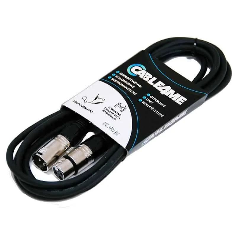 Φωτογραφία προϊόντος: CABLE4ME XLR Male - XLR Female 3m