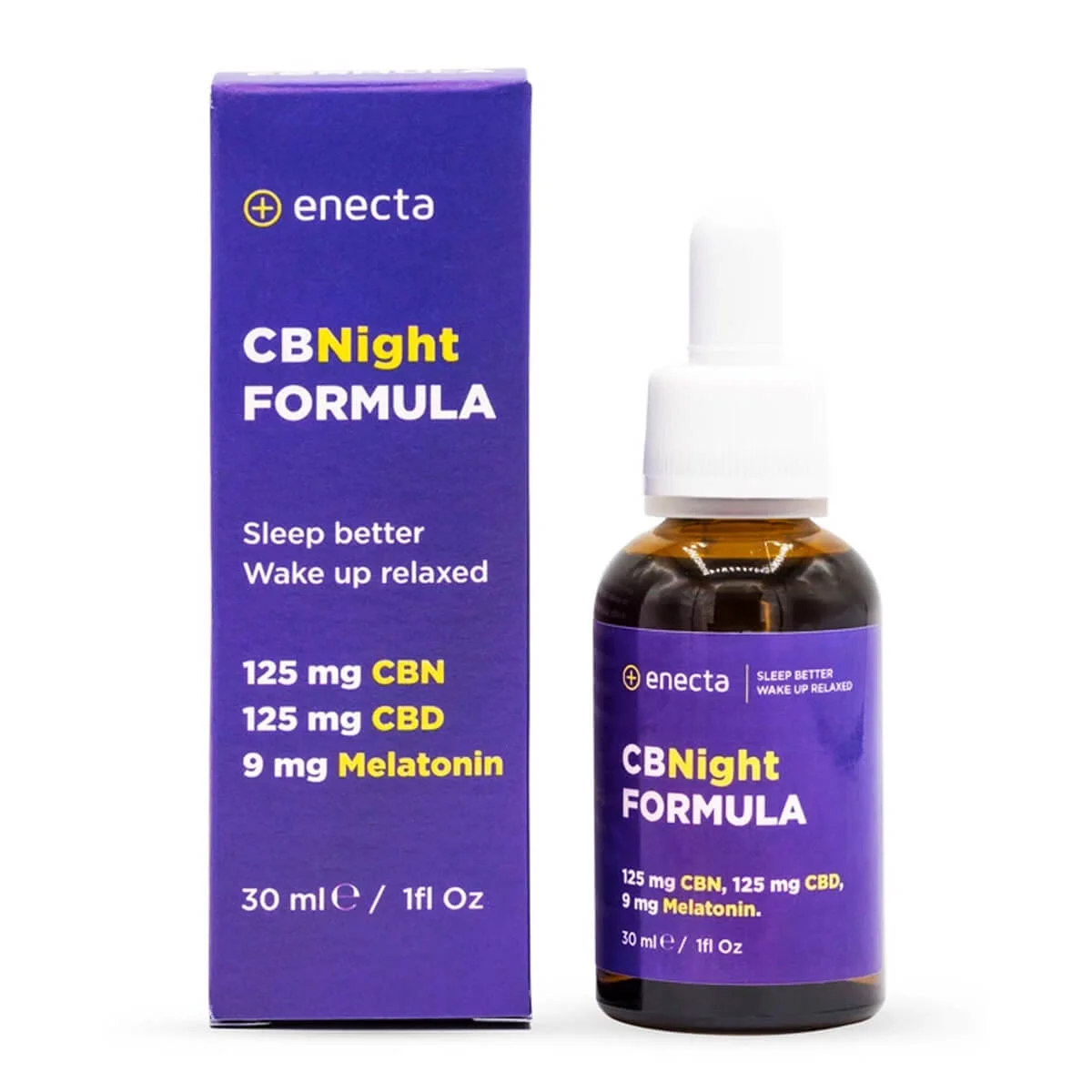 Φωτογραφία προϊόντος: Enecta CBNight Formula 125mg CBN + 125mg CBD + 9mg Melatonin (30ml)
