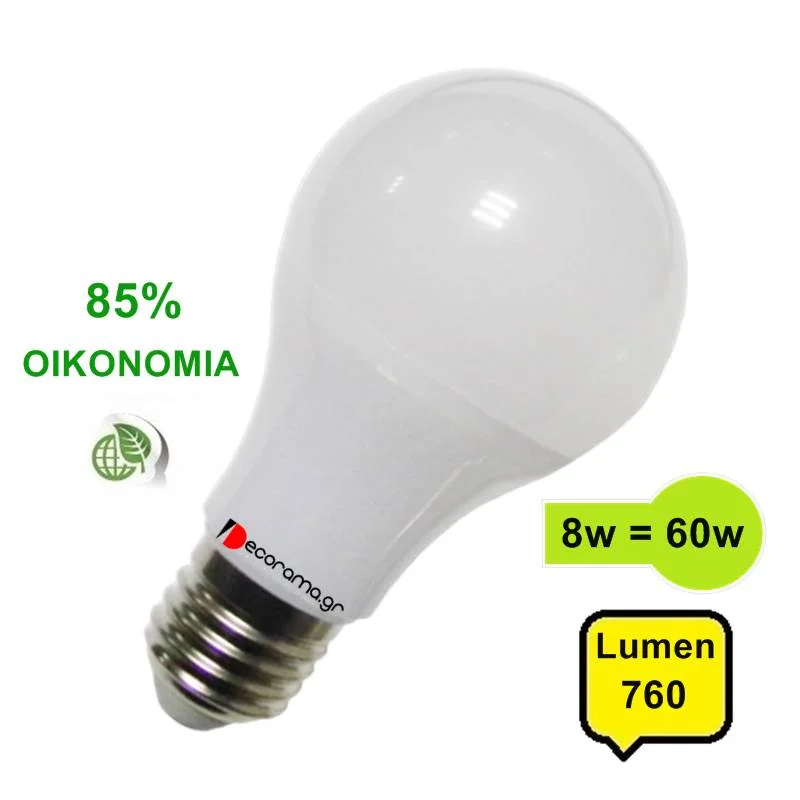 Φωτογραφία προϊόντος: RED POINT Λάμπα LED E27 8W 720 lm Θερμό Φώς
