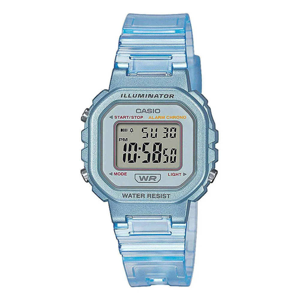 Φωτογραφία προϊόντος: CASIO Collection Light Blue Rubber Strap LA-20WHS-2AEF