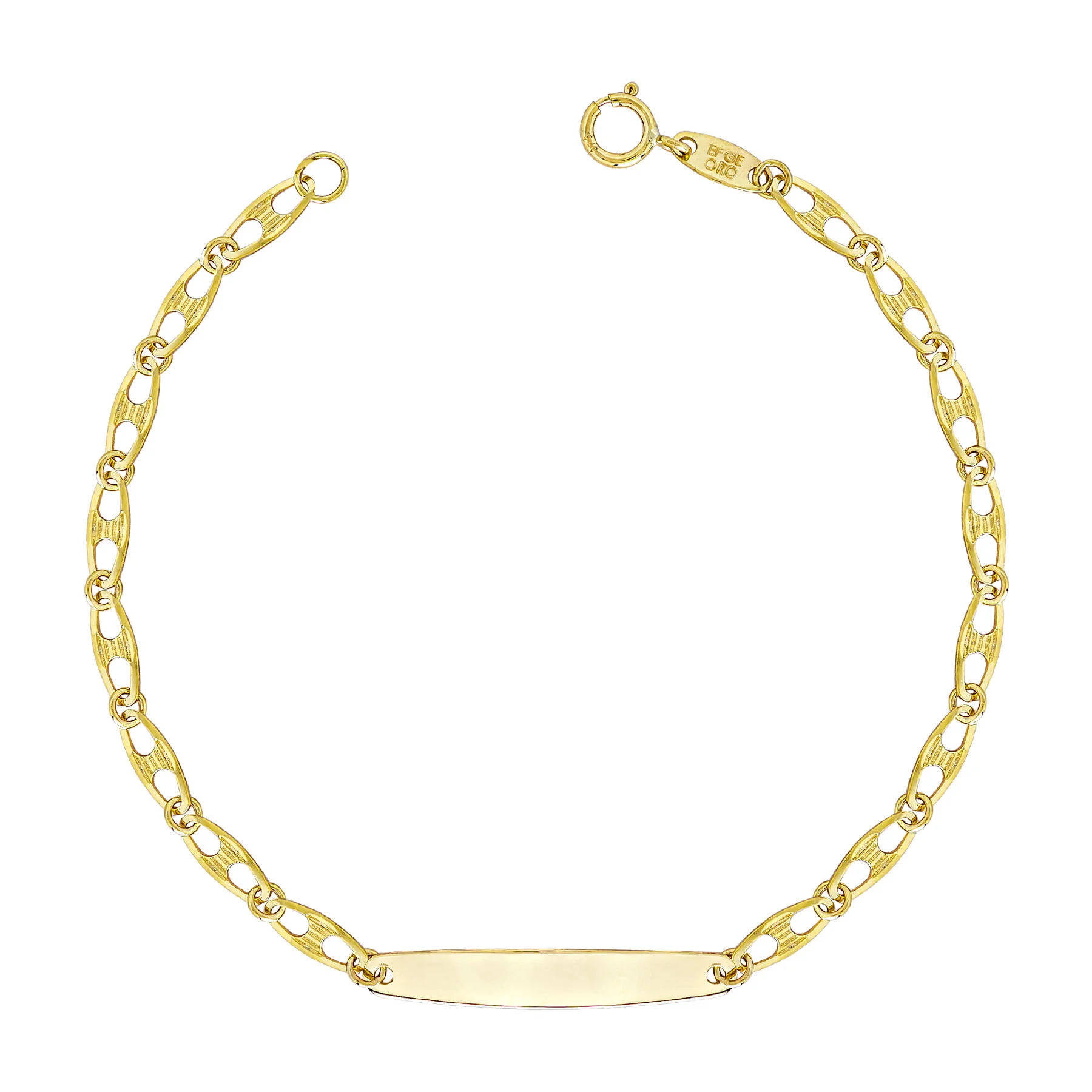 Φωτογραφία προϊόντος: Παιδική Ταυτότητα από Kίτρινο Χρυσό 9 Καρατίων TVR682