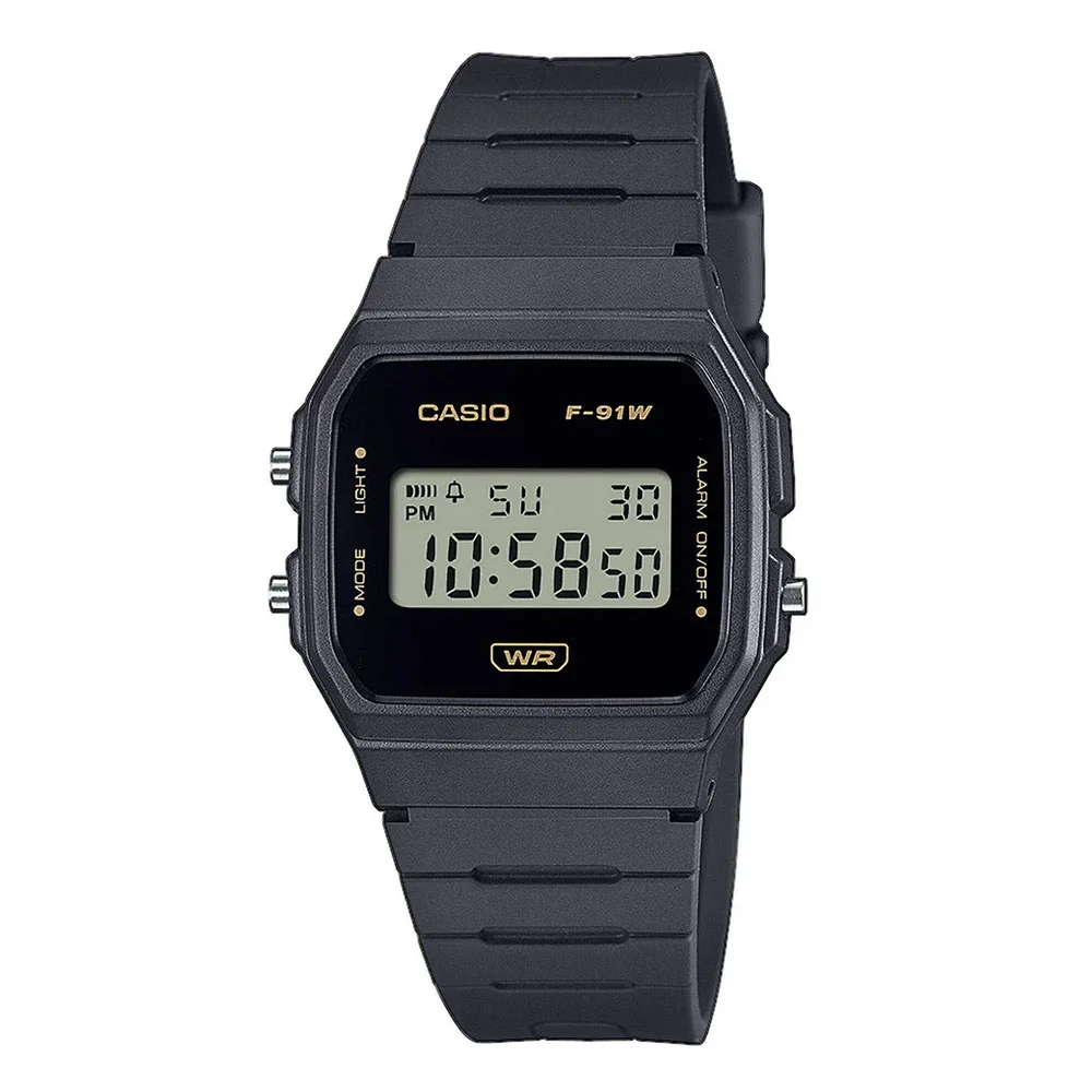 Φωτογραφία προϊόντος: CASIO Standard Black Rubber Strap F-91WB-8AEF
