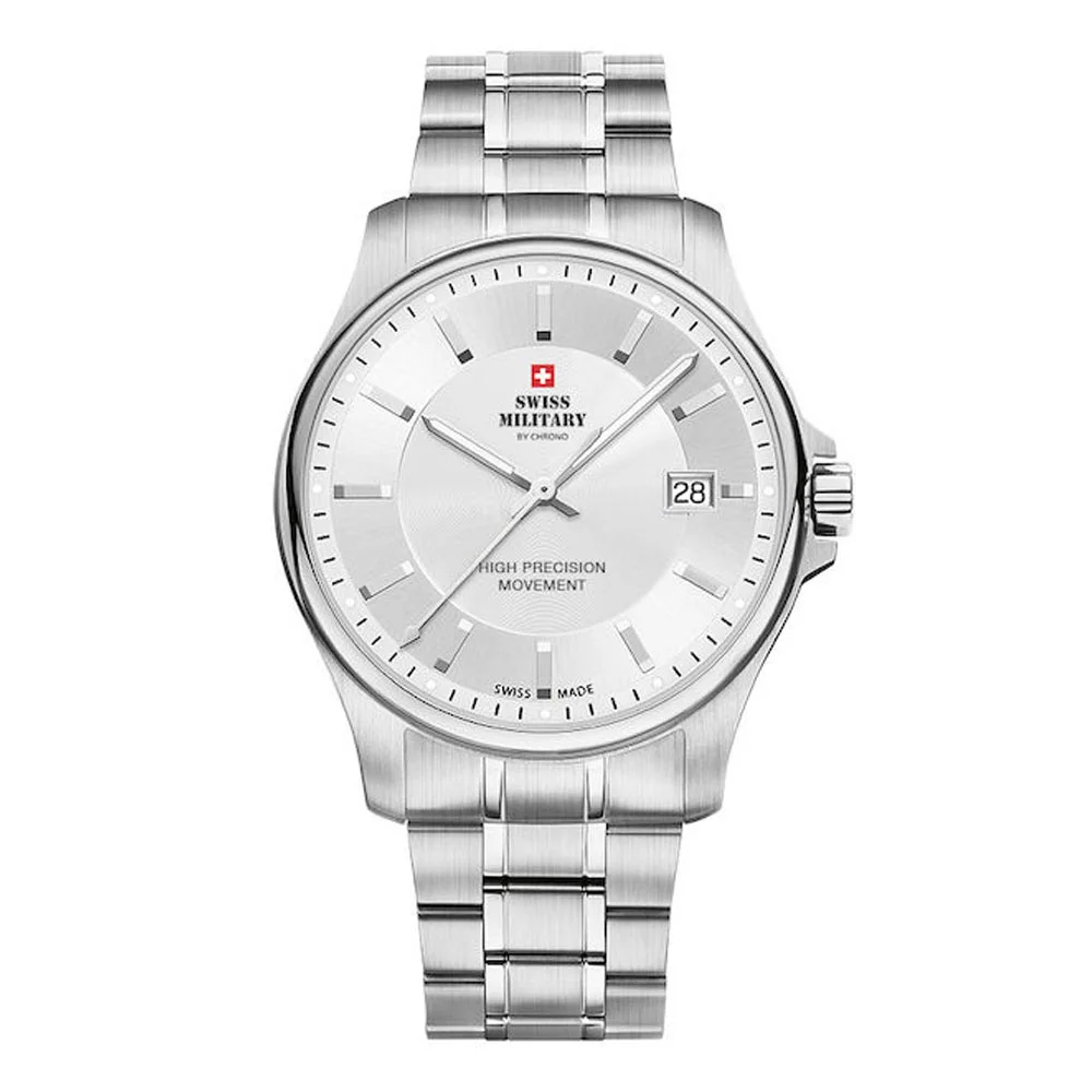 Φωτογραφία προϊόντος: SWISS MILITARY by Chrono Swiss Made Stainless Steel Bracelet Watch SM30200.02