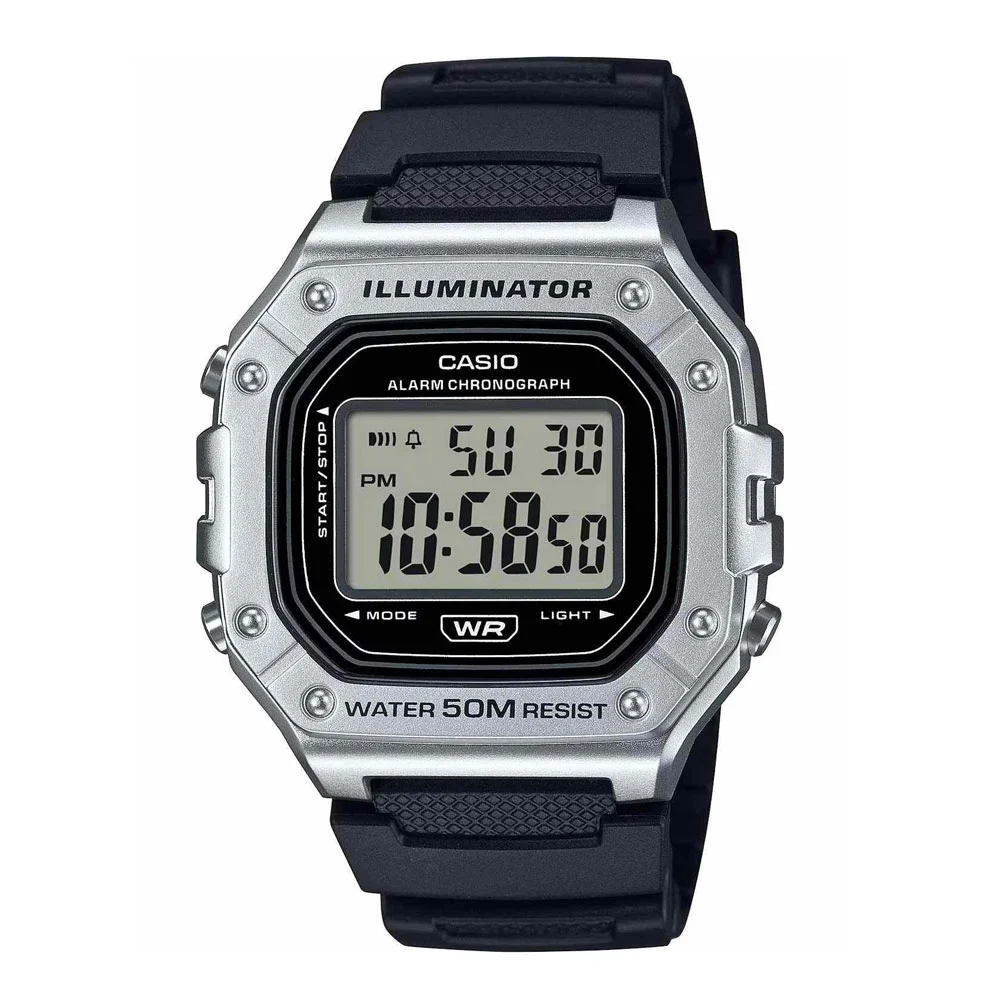 Φωτογραφία προϊόντος: CASIO Standard Black Rubber Strap W-218HM-7AVEF
