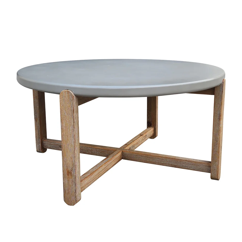 Φωτογραφία προϊόντος: LIBERTA UBUD COFFEE TABLE CEMENT ΦΥΣΙΚΟ ΣΚΟΥΡΟ 81x81x40