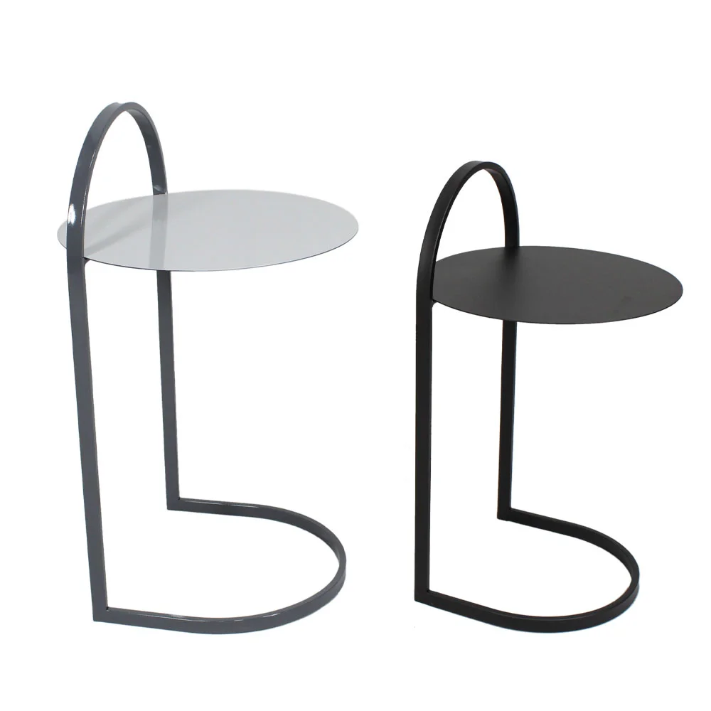 Φωτογραφία προϊόντος: LIBERTA STECH SIDE TABLE SET 2ΤΕΜ ΛΕΥΚΟ ΜΑΥΡΟ ΓΚΡΙ ΜΑΥΡΟ 40x40x68