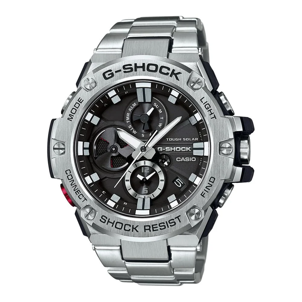 Φωτογραφία προϊόντος: CASIO G-Shock Solar Silver Stainless Steel Bracelet GST-B100D-1AER
