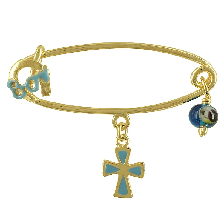 Φωτογραφία προϊόντος: Ασημένια Επιχρυσωμένη Παραμάνα για Νεογέννητο PR423