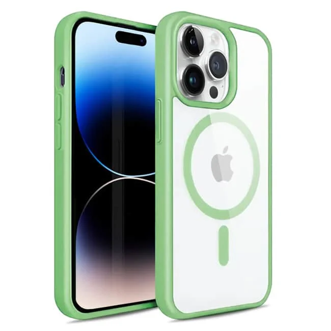 Φωτογραφία προϊόντος: OEM iPhone 14 Pro Max MagSafe Case Clear Spring Green