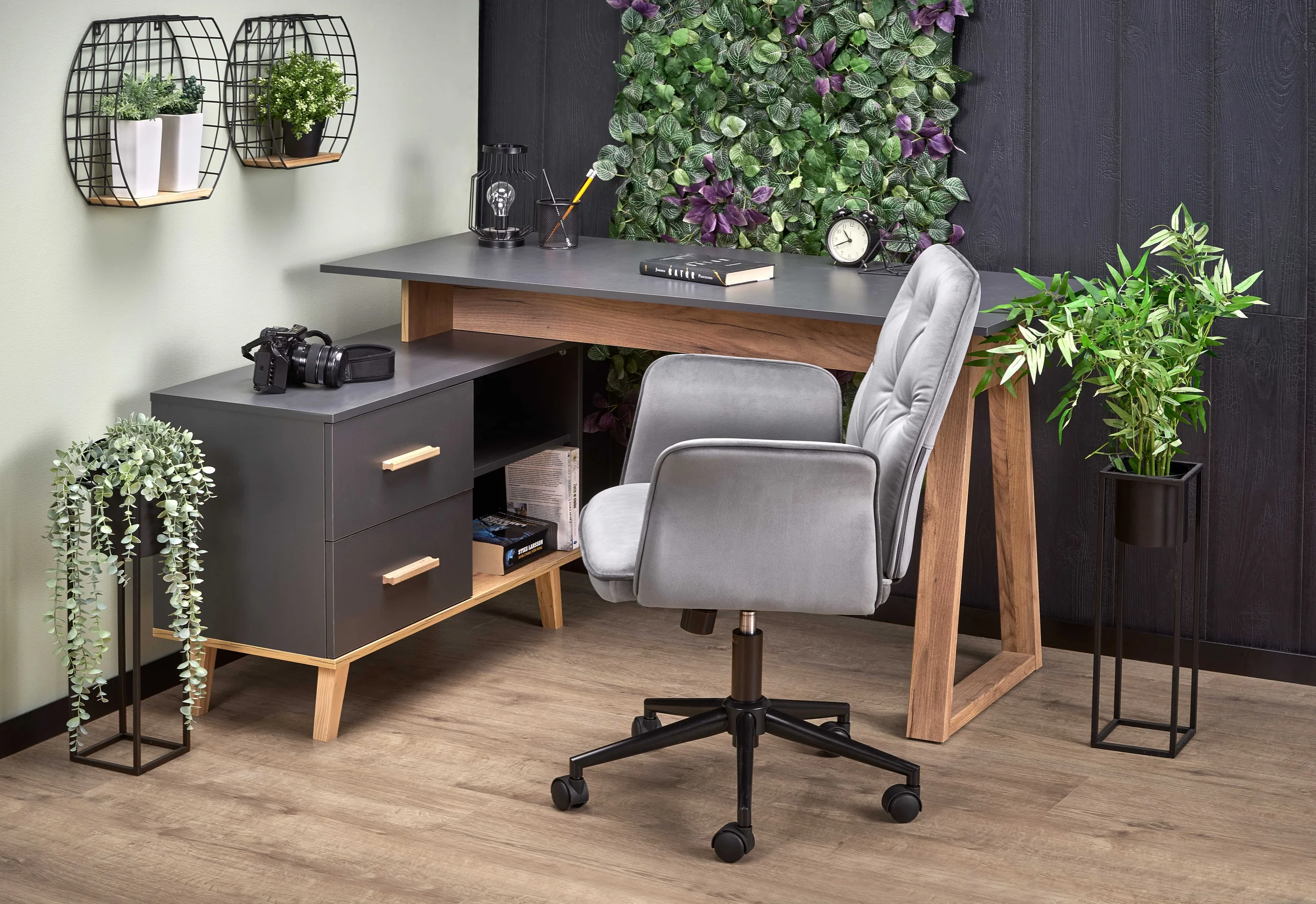 Φωτογραφία προϊόντος: DIOMMI SERGIO XL, desk, anthracite matt - wotan oak