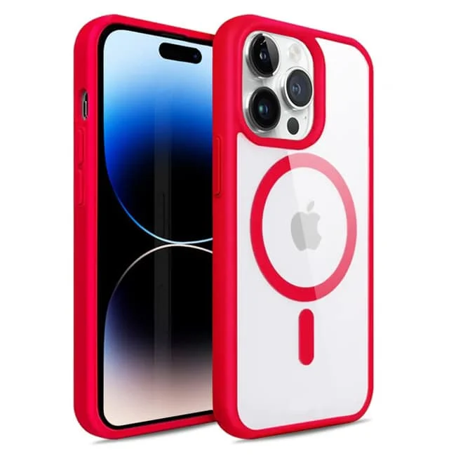 Φωτογραφία προϊόντος: OEM iPhone 14 Pro MagSafe Case Clear Red