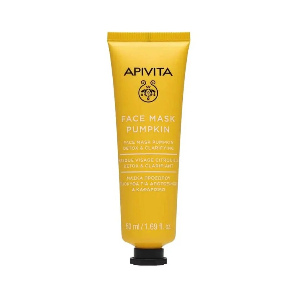 Φωτογραφία προϊόντος: Apivita Face Mask Pumpkin Μάσκα Προσώπου με Κολοκύθα για Αποτοξίνωση & Καθαρισμό 50ml