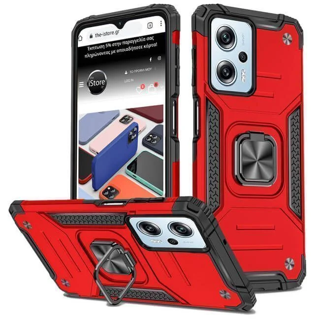 Φωτογραφία προϊόντος: Armor Ringstand Case Red Xiaomi Poco X5 5G