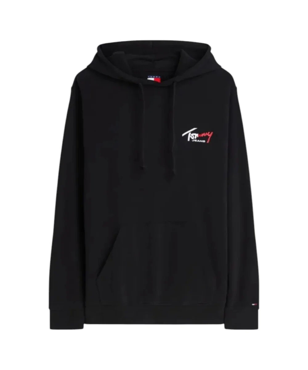 Φωτογραφία προϊόντος: Tommy Hilfiger - Ανδρικό Φούτερ Signature Logo Terry Drawstring DM0DM22680-BDS Μαύρο