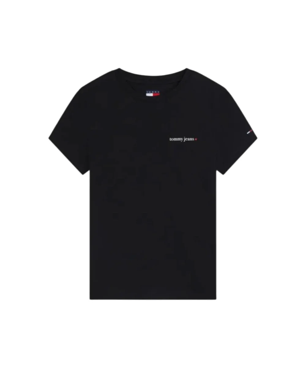 Φωτογραφία προϊόντος: Tommy Hilfiger - Γυναικείο T-shirt Logo Slim Jersey DW0DW23479-BDS Μαύρο