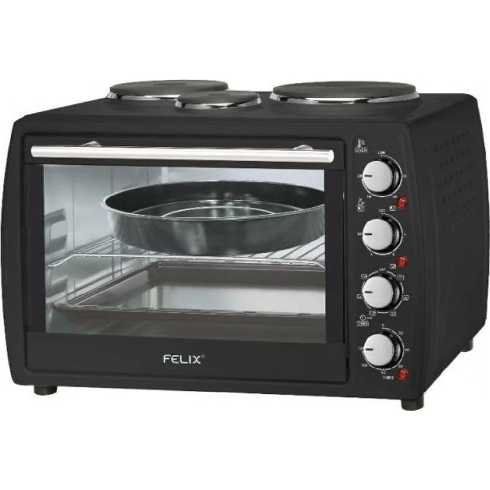 Φωτογραφία προϊόντος: Felix FXO-4504 Ηλεκτρικό Φουρνάκι 45lt με 3 Εστίες