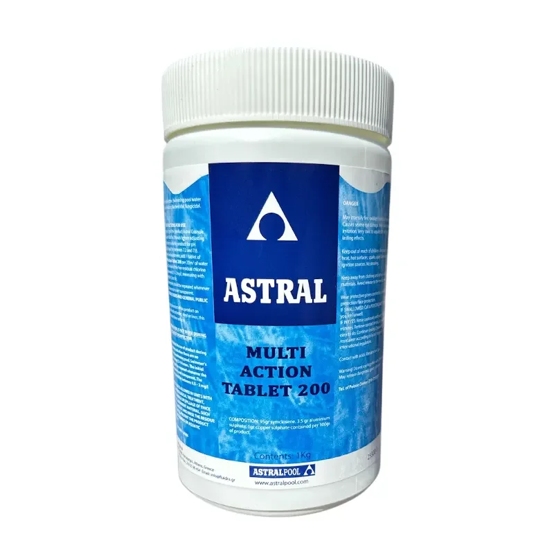 Φωτογραφία προϊόντος: Astralpool Astral Πολυταμπλέτες Πισίνας MultiAction 200gr συσκευασία 1kg