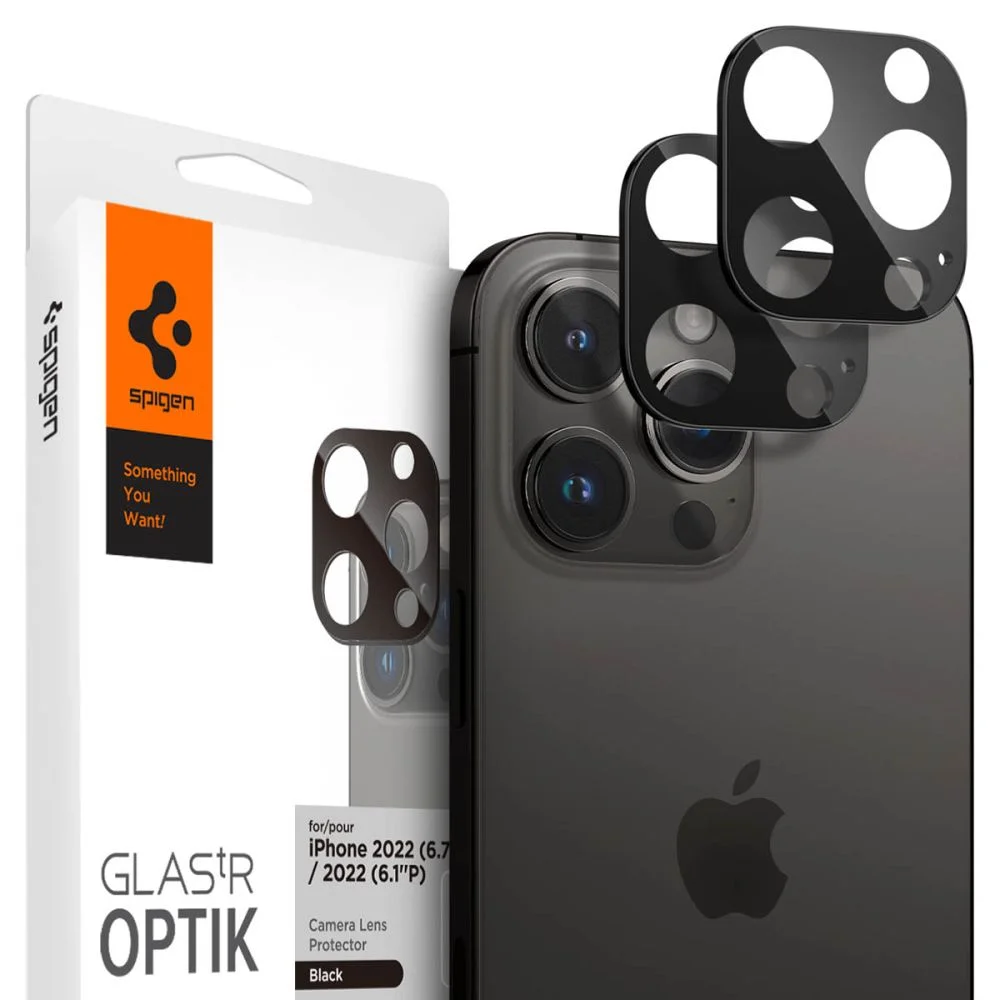 Φωτογραφία προϊόντος: Spigen Optik.tr Camera Protector 2-pack iPhone 14 Pro / Pro Max / 15 Pro / Pro Max / 16 Pro / Pro Max Black