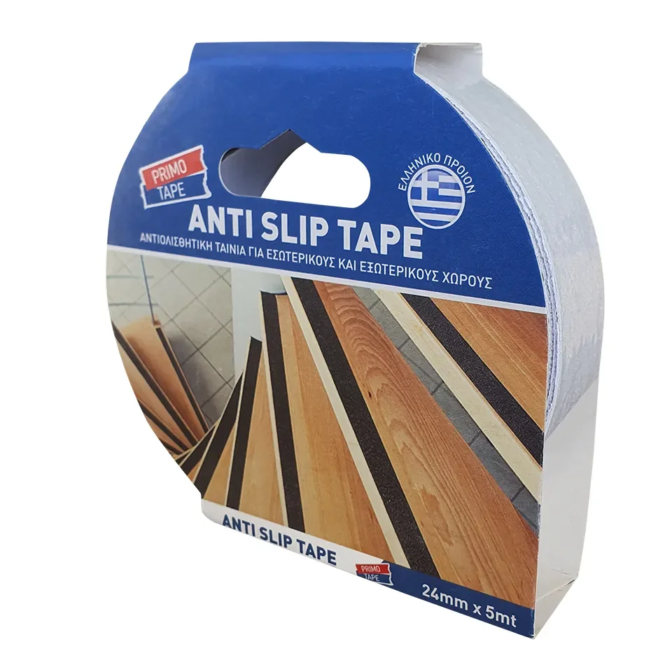 Φωτογραφία προϊόντος: Primo Tape Anti-Slip Διαφανής Αυτοκόλλητη Αντιολισθητική Ταινία Λευκή 24mmx5m