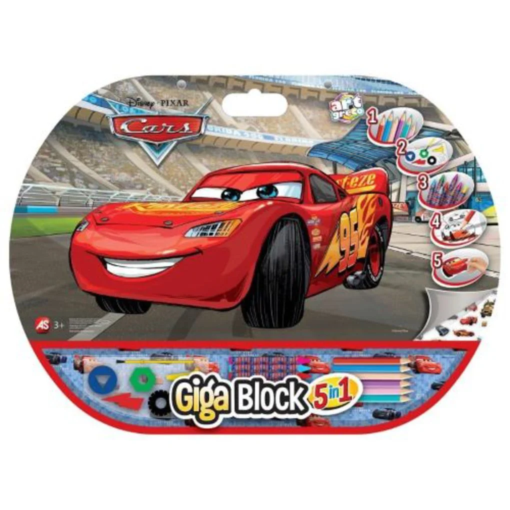 Φωτογραφία προϊόντος: ΣΕΤ ΖΩΓΡΑΦΙΚΗΣ GIGA BLOCK 5 IN 1 CARS