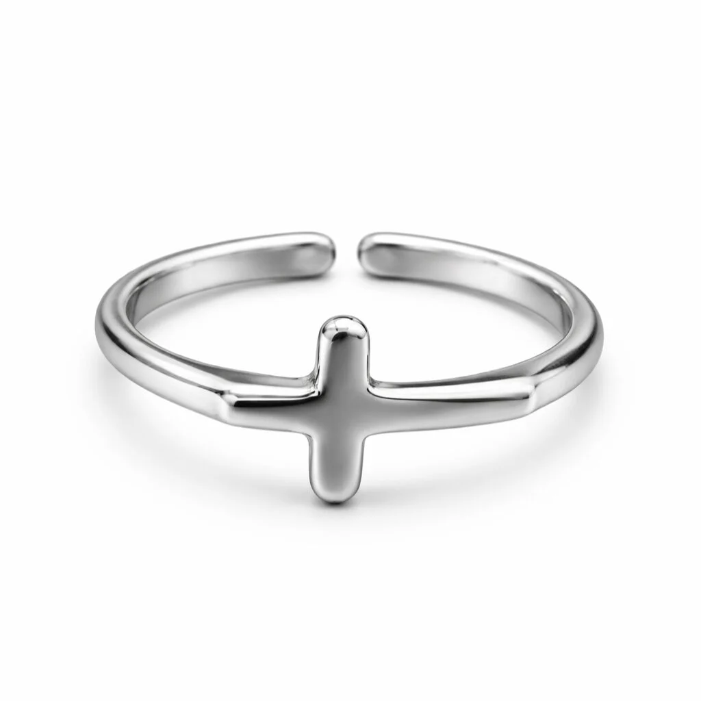 Φωτογραφία προϊόντος: Ghetto silver simple cross ring