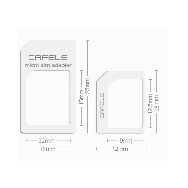 Φωτογραφία προϊόντος: Micro Sim Nano Sim Standard Sim Card Adapter