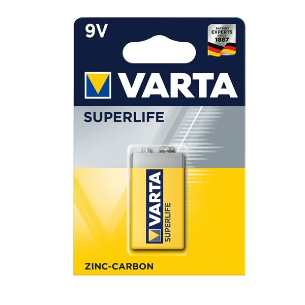 Φωτογραφία προϊόντος: Μπαταρία 9V Varta Superlife Zinc