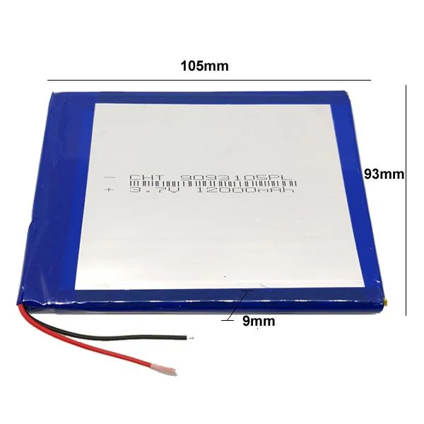 Φωτογραφία προϊόντος: Universal μπαταρία tablet 3.7V 12000mAh 9093105 (9.0*93*105mm)