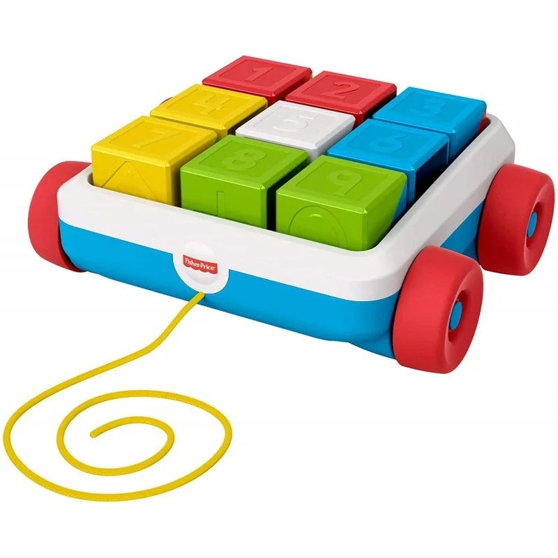 Φωτογραφία προϊόντος: Fisher-Price Συρόμενο Βαγονάκι Με Τουβλάκια Blocks GJW10