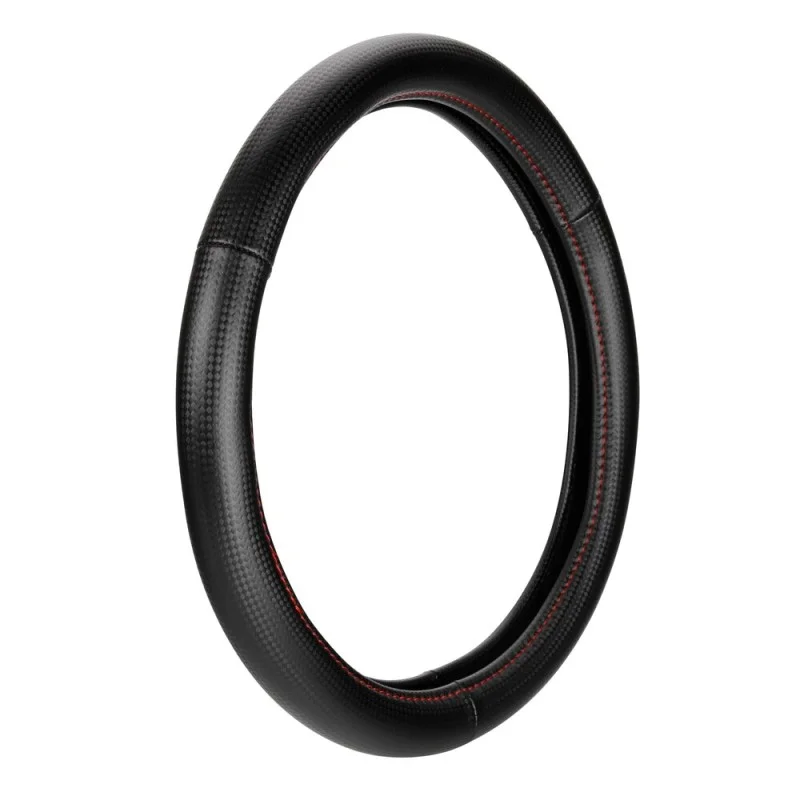 Φωτογραφία προϊόντος: ΚΑΛΥΜΜΑ ΤΙΜΟΝΙΟΥ RACING PREMIUM RED (M) 37-39cm ΣΥΝΘΕΤΙΚΟ ΔΕΡΜΑ SKEENTEX ΜΑΥΡΟ/ΚΟΚΚΙΝΟ/ CARBON LOOK LAMPA - 1 ΤΕΜ.