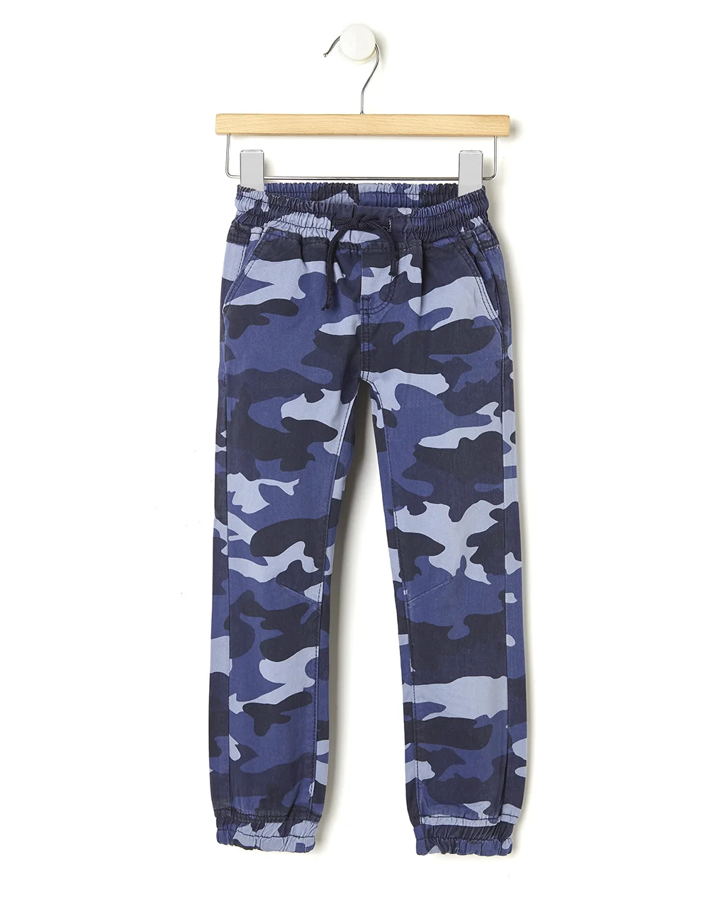 Φωτογραφία προϊόντος: Παντελόνι twill stretch με σχέδιο παραλλαγής σε μπλε-γαλάζιο για Αγόρι