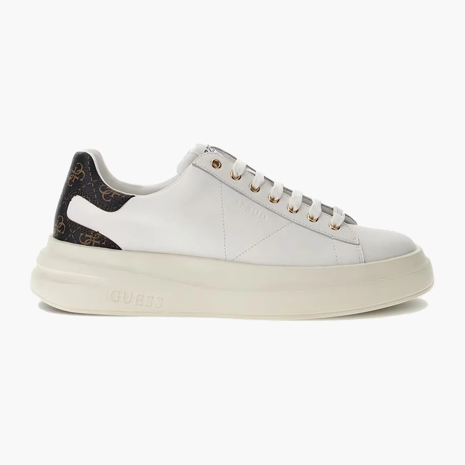 Φωτογραφία προϊόντος: ΑΝΔΡΙΚΑ SNEAKERS GUESS ELBA ΛΕΥΚΟ LOGO ΣΤΑΜΠΑ