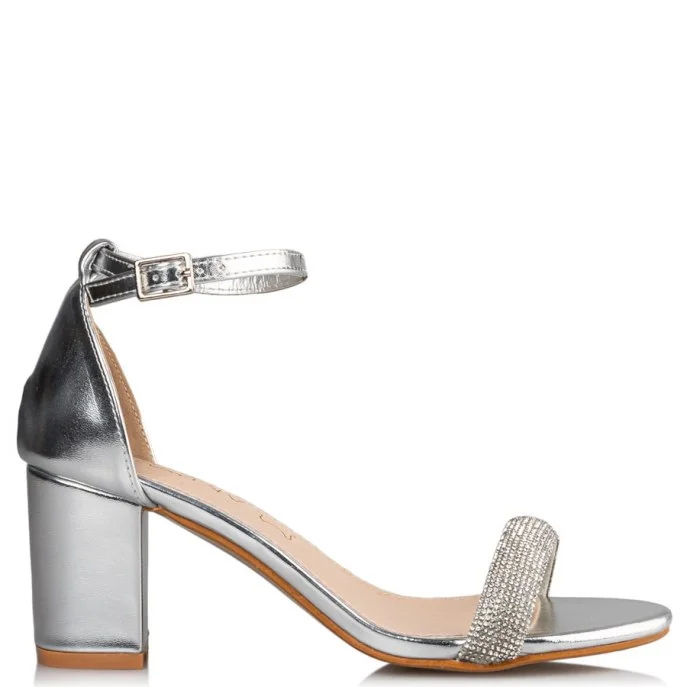 Φωτογραφία προϊόντος: ΓΥΝΑΙΚΕΙΑ ΠΕΔΙΛΑ BLOCK HEEL SANDALS MISS NV ΑΣΗΜΙ