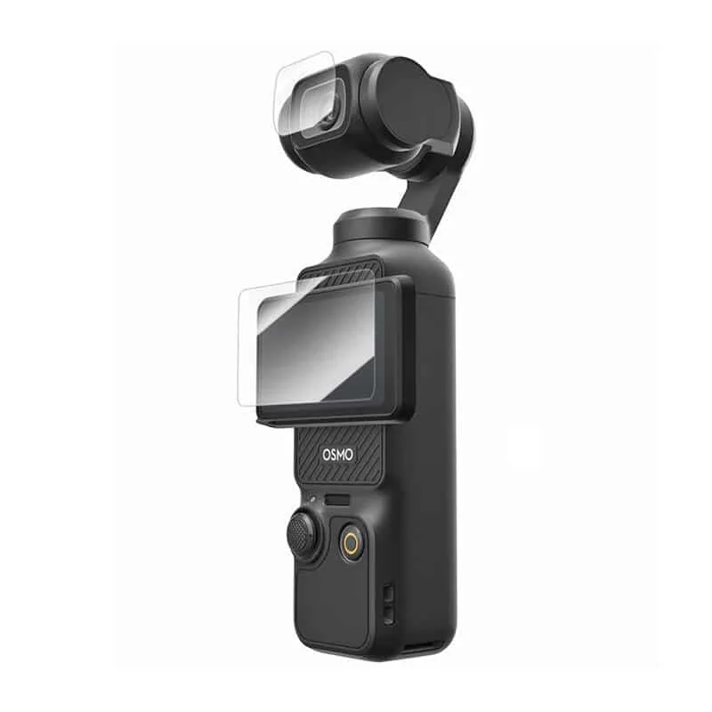 Φωτογραφία προϊόντος: Tempered glass film TELESIN for DJI Osmo Pocket 3 (lens film x2 + LCD screen film x2)